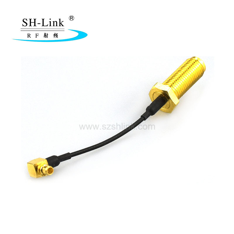 RF coaxial SMA female connector with RG58 cable assembly and MMCX male connector SH-Link.
